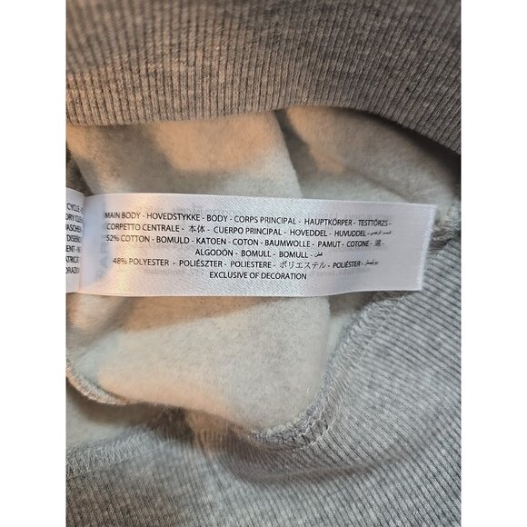 Ariat Womens Logo Spell Out Hoodie Sweatshirt pocket Gray Pink Size L New - Picture 8 of 16